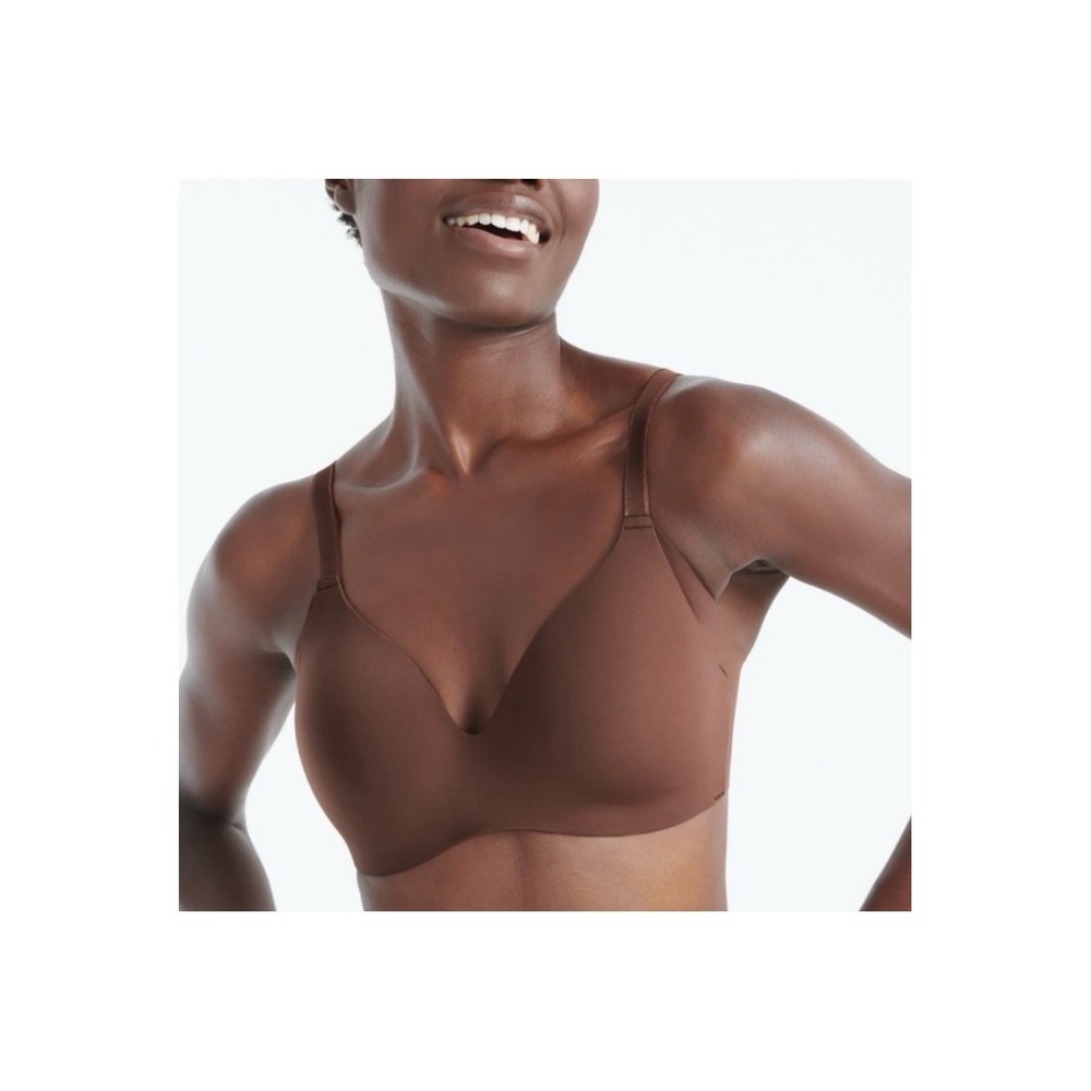 Knix‎ Wing Woman Brown Contour Bra Womens Size 1 Fits 32A 34A 32B 34A Minimalist